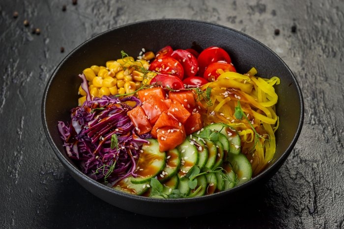 Поке с лососем